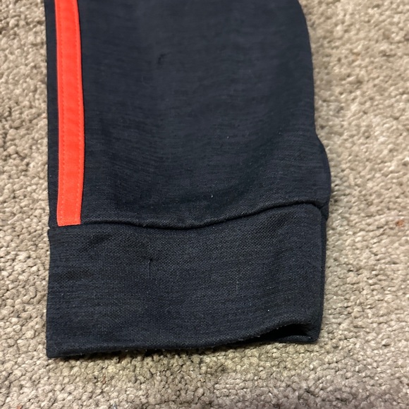 Adidas Boys Logo Hoodie Pullover Fleece Sweatshirt Gray Black Red Size L 14/16 - Picture 7 of 7